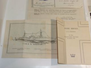 EXTREMELY RARE 1935 FRANKLIN D.  ROOSEVELT 2nd PRESIDENTIAL CRUISE USS HOUSTON 4
