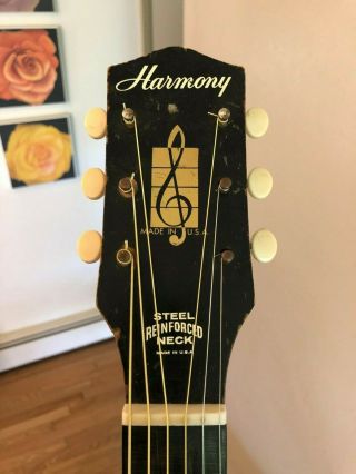 VINTAGE HARMONY H162 ACOUSTIC GUITAR 3