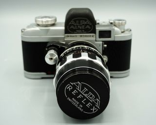 Vtg Alpa Alnea Model 5 No 34608 35mm Camera W/ Schneider Tele Xenar Lens