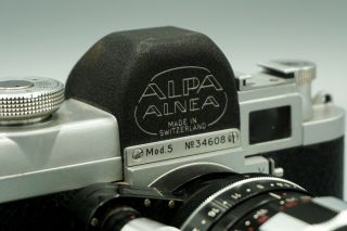 VTG Alpa Alnea Model 5 No 34608 35MM Camera w/ Schneider Tele Xenar Lens 2