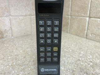 Vintage Motorola Gold Series Brick Cellular Cell Phone W/Leather Case - 6