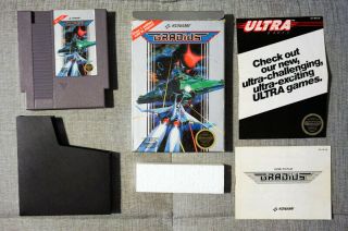 Gradius Complete For The Nes - Authentic Vintage Game - &