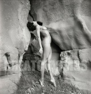 Frances Davis Svelte Nude Nature Model 1965 2 1/4 Camera Negative Peter Basch