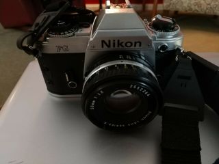 Nikon Fg Vintage Camera With Lens Series E 50mm 1:1.  8