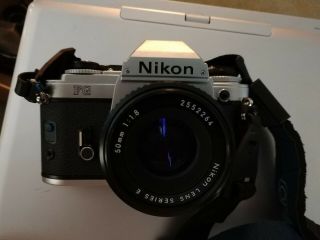 NIKON FG Vintage camera with lens Series E 50mm 1:1.  8 4