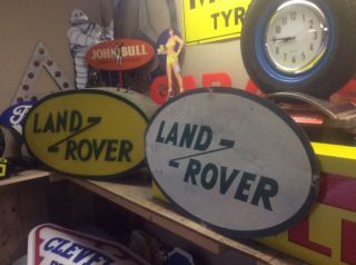 Ultra Rare 1950s Land Rover Series 1 Aluminium Dealer Garage Sign Not Enamel