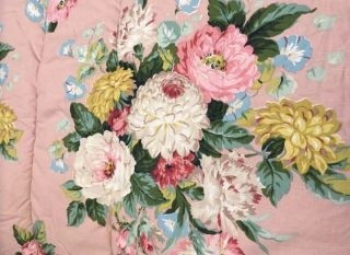 Vintage Ralph Lauren Home Pink Floral Comforter King