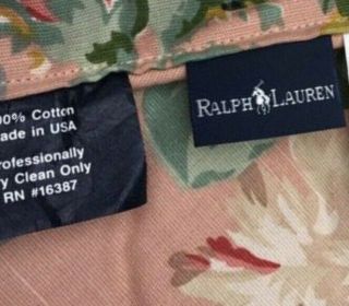 Vintage RALPH LAUREN HOME Pink Floral Comforter KING 3