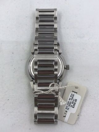 Bulova Mens Diamond Quartz Stainless Steel Watch $350 41mm 96D121 C8343048 5