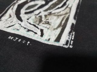 Vtg 1993 Pearl Jam Reject T - Shirt Black XL 90s Grunge Alternative Rock Band 4