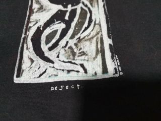 Vtg 1993 Pearl Jam Reject T - Shirt Black XL 90s Grunge Alternative Rock Band 5