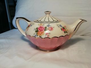 Rare Mottled Pink Base Sadler Teapot No.  2373