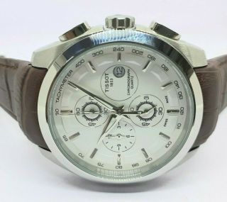 VINTAGE Men ' s Tissot 1853 Chronograph Quartz Date Wrist Watch 2