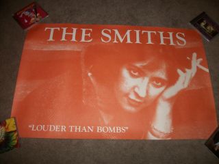 Rare Vintage The Smiths Store Display Poster " Louder Than Bombs "