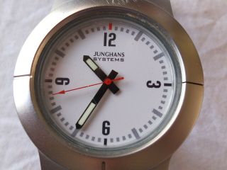 Vintage Junghans Systems Quartz Brushed Stainless Steel Watch