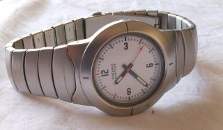 Vintage Junghans Systems Quartz Brushed Stainless Steel Watch 3