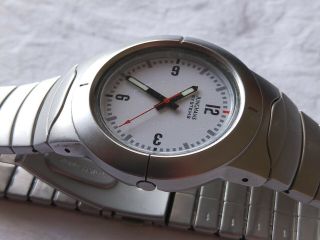 Vintage Junghans Systems Quartz Brushed Stainless Steel Watch 5
