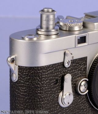 Leica Leitz Oztno 14088 Chrome Vintage M Series Shutter Release Button Rare