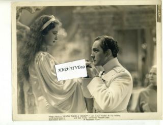 Fredric March Evelyn Venable In " Death Takes A Holiday " Vintage Press Photo 1934