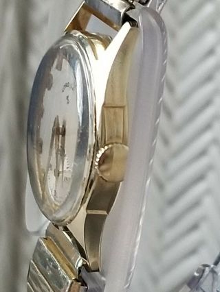 Rare Vintage 14K Yellow Gold Lord Elgin 21 Jewels Men ' s Wristwatch. 2