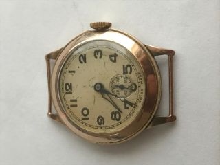 Vintage Rose Gold Watch B.  W.  C Case
