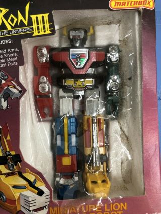 Vintage 1981 Matchbox Voltron III Miniature Lion Space Robot MISB Nrfb Rare 3