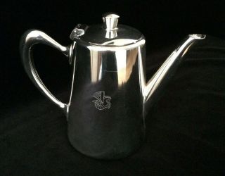 Christofle For Air France Vintage Silver Plated Coffee Pot,  1960 