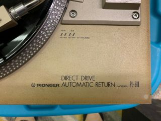 Vintage Pioneer Pl - 518 Direct Drive Turntable,  Empire Cartridge