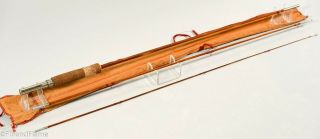 Vintage South Bend Bamboo Antique Fly Fishing Rod Model 357c In Sock 8 