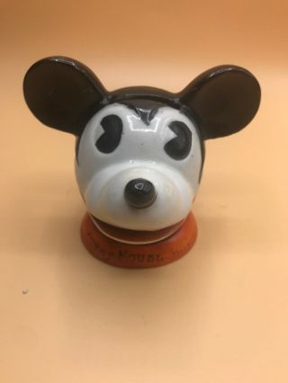 Vintage Mickey Mouse Head Bank Ceramic Japan
