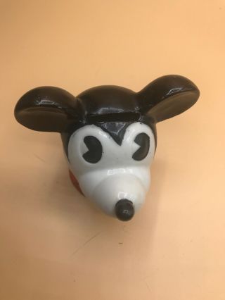 Vintage Mickey Mouse Head Bank Ceramic Japan 5