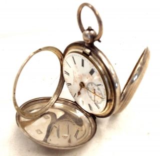 Antique/vintage J.  B.  Dent & Sons Pocket Watch With Tph Solid Silver Casing - D23