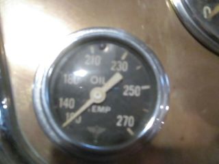 VINTAGE,  BOAT,  INSTRUMENT PANEL,  STEWART WARNER GAUGES,  BRASS INLAID,  RAT ROD 4