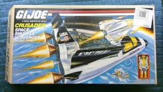 Vintage Gi Joe Crusader Box Only Great Shape Space Shuttle Arah 80 
