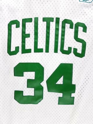 VTG Reebok PAUL PIERCE White BOSTON CELTICS Youth NBA Sewn JERSEY Medium 34 7