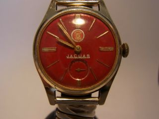 Jaguar Mk 2.  Antique Writwatch,  Jaguar Mk Ii,  3,  4 Litre.  Hand Winding,  1960 - 1968
