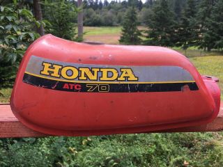 1980 Honda Atc 70 Gas Fuel Tank Vintage Unrestored Atv