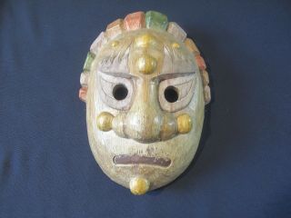 Old Vintage Korean Hand Carved Wooden Mask