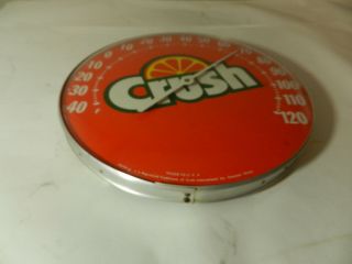 VINTAGE ADVERTISING THERMOMETER - VINTAGE 1960 ' S ORANGE CRUSH THERMOMETER - DRIVE - IN 5