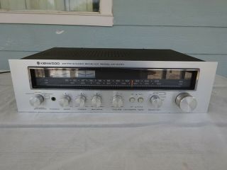 Vintage Kenwood Kr - 3090 Am/fm Stereo Receiver Amplifier Old School Silver Face