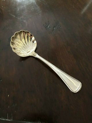 Buccellati Italy Milano Sterling Silver Scallop Sugar Spoon