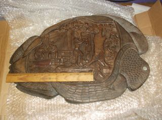 Vintage Palau Island Wood Carving: Breadfruit