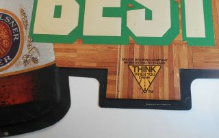 Vintage Miller Lite Beer Sign Boston Celtics Parquet Floor Boston ' s Best 5