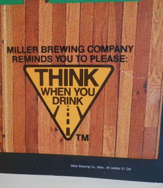 Vintage Miller Lite Beer Sign Boston Celtics Parquet Floor Boston ' s Best 8