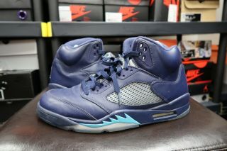 Nike Air Jordan 5 Retro Hornets Size 12 Blue Vtg Vintage Og Nba Basketball