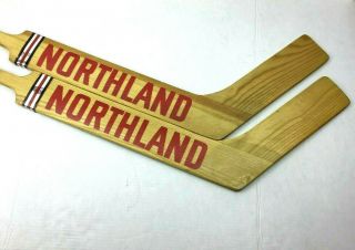 (2) Vintage Northland Pro Shutout Hockey Goalie Stick Pro Star Line 722g Lie 13