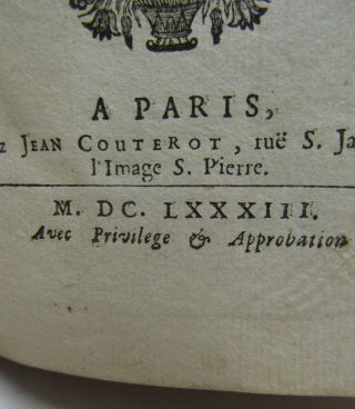 L ' ART DE PRECHER - Antique Leather bound book - Bible - M.  de Hauteville 1683 4
