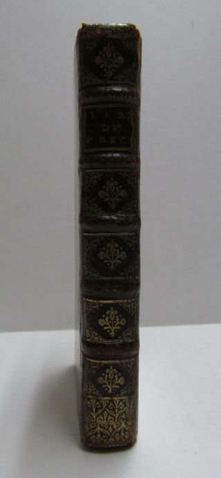 L ' ART DE PRECHER - Antique Leather bound book - Bible - M.  de Hauteville 1683 7