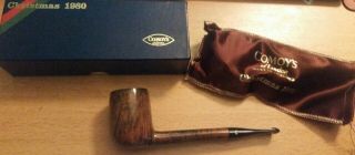 Vintage Comoy’s Of London Classic Wooden Tobacco Pipe Christmas 1980