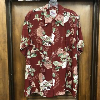 Vintage 1940’s “duke Kahanamoku” Rayon Hawaiian Shirt - - Large